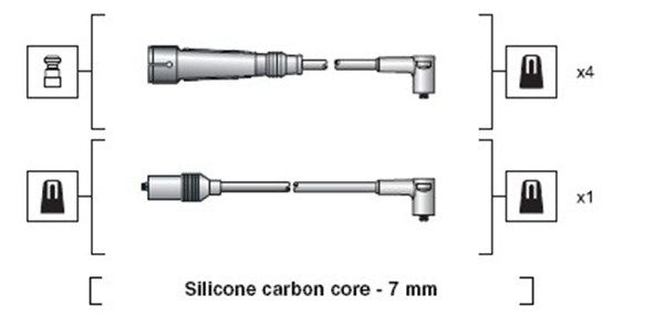 MAGNETI MARELLI Sytytysjohtosarja 941318111157